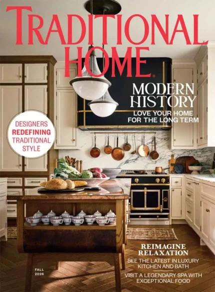 Buy Traditional Home Magazine for interior design, home tours, decorating ideas, renovation projects, DIY inspiration, gardening, and lifestyle features.